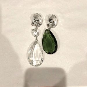 Tory Burch asymmetric clip-on earrings